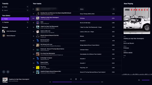 Trancify  on desktops